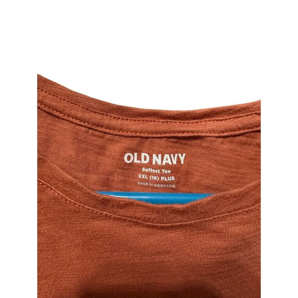 $5/15Rust Old Navy SS w/ Heart Pocket - XXL (18)